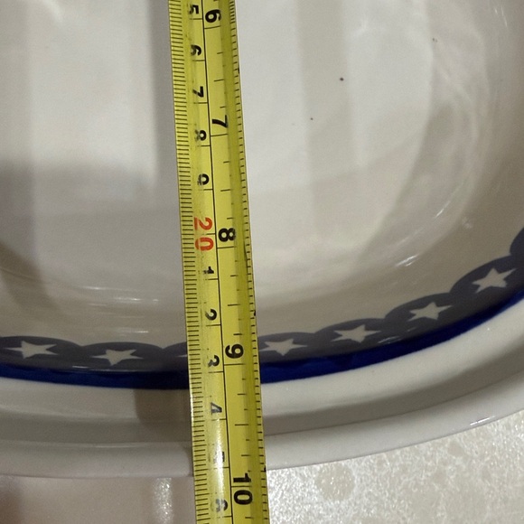 Boleslawiec Polish Pottery Stars Oval Casserole Dish w Lid Dutch Oven NEW - Picture 8 of 9